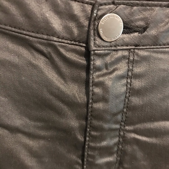 LADIES WETLOOK JEAN - BLACK - Picture 6 of 7